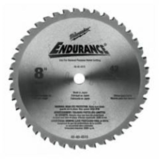 图片 Milwaukee 8 in. Circular Saw Metal Cutting 42 Teeth Blade MATB