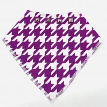 Picture of Pink houndstooth dog bandana