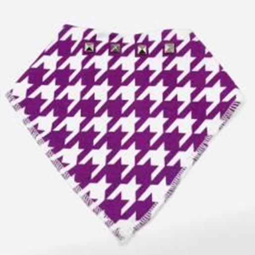 图片 Pink houndstooth dog bandana