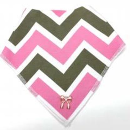 Picture of Chevron polka dog bandana