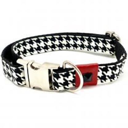 Изображение Xolotl houndstooth dog collar: xolotl-pied-de-poule-collar