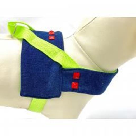 Foto de Navy denim & Neon easy wear, no chock dog harness