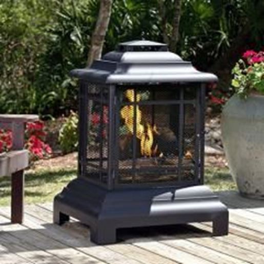 Picture of Rectangle Pagoda Patio Fireplace