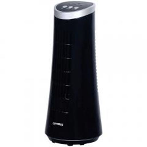 Image sur Optimus F-7345BK 12" Desktop Ultraslim Oscillating Tower Fan (Black)