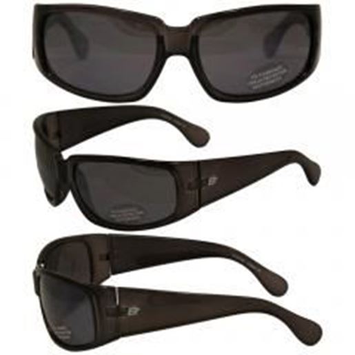 Picture of Birdz Hooter Clear Black Frame with Smoke Mirrored Lenses