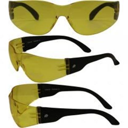 Picture of Birdz Pigeon Shop Glasses with Black Frame and Yellow Lenses