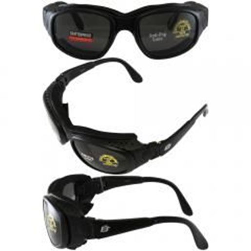 Picture of Birdz Falcon Padded Glasses Convert to Goggles and Three Lens Kit (Clear, Smoke, Yellow)