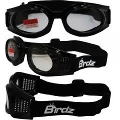 图片 Birdz Kite Black Frame Motorcycle Goggles with Clear Bifocal Shatterproof Anti-Fog Polycarbonate Lenses and Vented Open Cell Foam