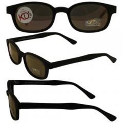 Picture of Original KD's Biker Sunglasses with Gold Mirror Lenses