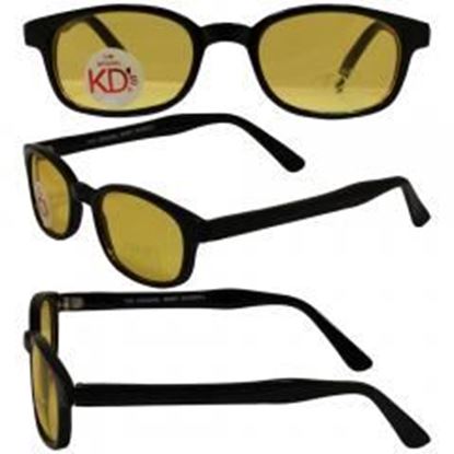 图片 Original KD's Biker Sunglasses with Yellow Lenses