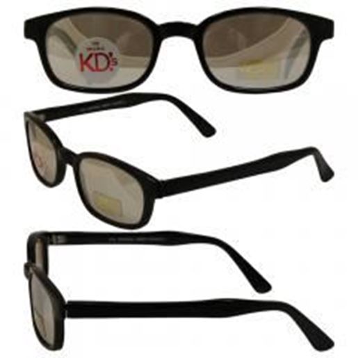 Foto de Original KD's Biker Sunglasses with Clear Silver Mirror Lenses