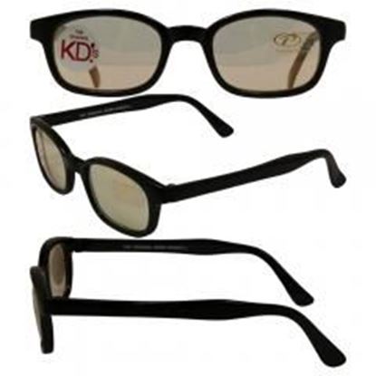 Picture of Original KD's Biker Sunglasses with Clear Colored Mirror Lenses