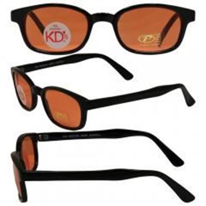 Picture of Original KD's Biker Sunglasses with Orange Lenses