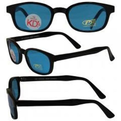 Picture of Original KD's Biker Sunglasses with Turquoise Lenses