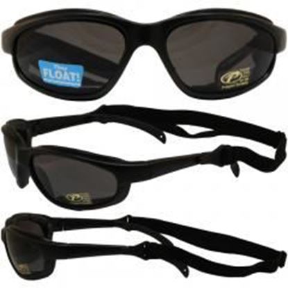 Picture of Freedom Padded Riding Glasses with Detacheable Strap - Smoke Lenses