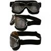 Foto de Nannini Cruiser With Hand Stitched Brown Leather and Silver Mirror Antifog Cylindrical Polycarbonate Lenses.