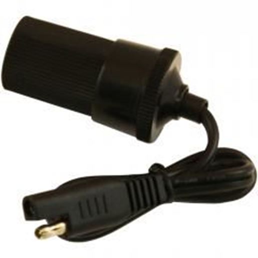 图片 MotoBatt 1.5 Feet 18AWG Cable Lead with Femal Cigarette Socket