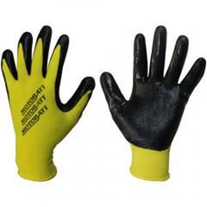 图片 MotoBatt Technicians Gloves Nitrile Coated Palm Small-Medium