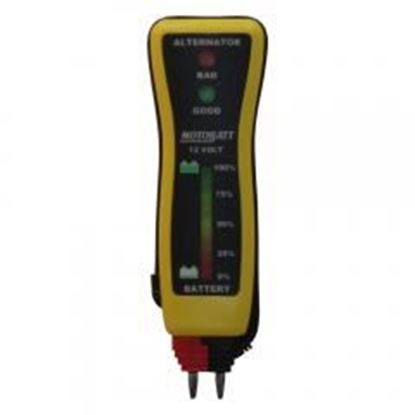 图片 MotoBatt 12V Battery and Charging System Pocket Voltmeter Tester