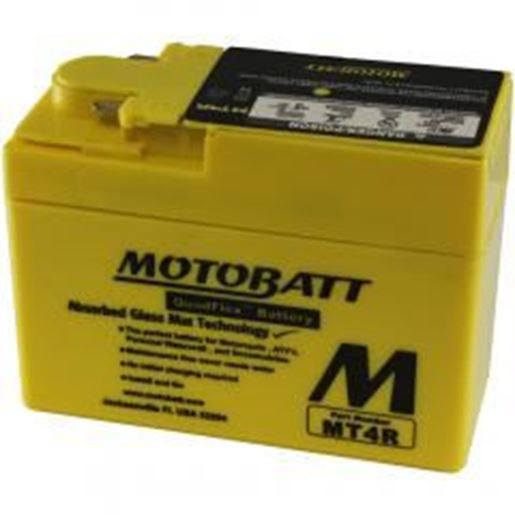 图片 MotoBatt MT4R Battery 12V 2.5A 45CCA Factory Activated Quadflex AGM Battery