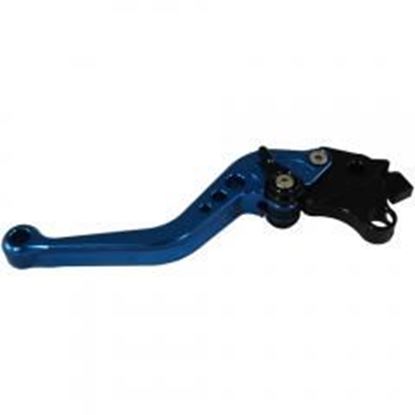 Picture of MotoProducts Shorty Blue Clutch Lever for Most 1000CC+ Suzuki Motorcycles