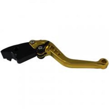 图片 MotoProducts Shorty Gold Brake Lever for 2003-2006 CBR600RR and 2000-2006 VTR1000