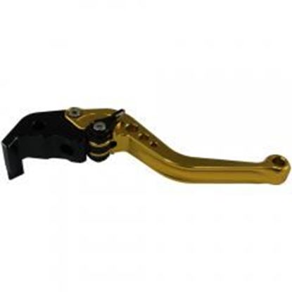 Picture of MotoProducts Shorty Gold Brake Lever for Late 2000's Yamaha R6 & R1