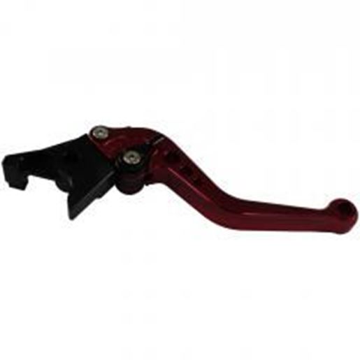 Picture of MotoProducts Shorty Red Brake Lever for Most Current Suzuki, Kawasaki, and Some Yamaha