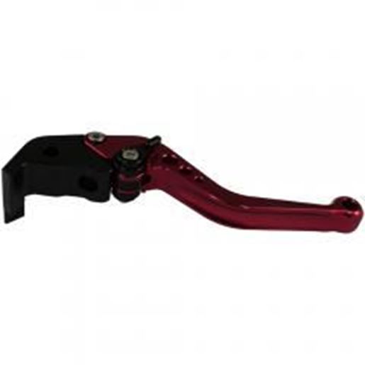 Picture of MotoProducts Shorty Red Brake Lever for Late 2000's Yamaha R6 & R1