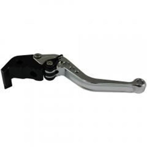 Picture of MotoProducts Shorty Silver Brake Lever for Late 2000's Yamaha R6 & R1