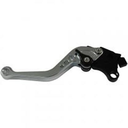 Picture of MotoProducts Shorty Silver Clutch Lever for Most 1000CC+ Suzuki Motorcycles