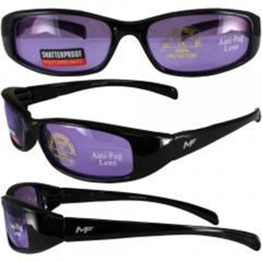 Picture of Bad Attitude Black Frame Purple Lens