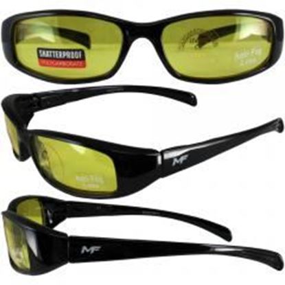 Picture of Bad Attitude Black Frame Yellow Lens