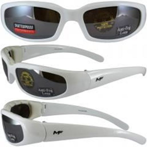 Picture of Chill White Frame Driving Mirror Lenses