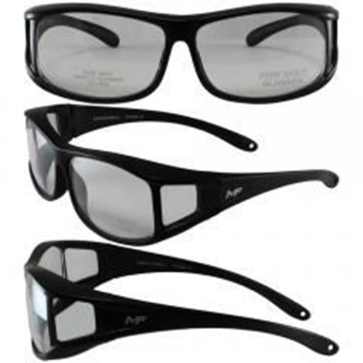 Foto de Sideshow Black Frame Clear Lenses