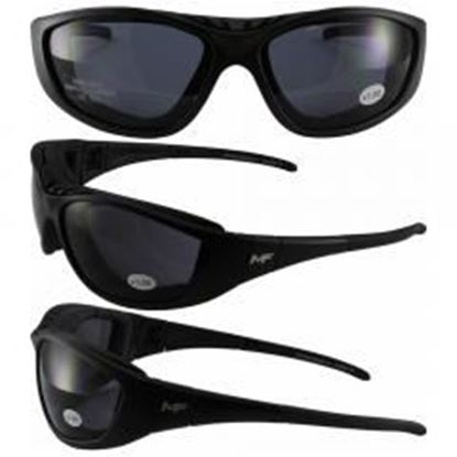 Picture of Patriot Black Frame Smoke 1.0x Lenses Glasses/Goggles