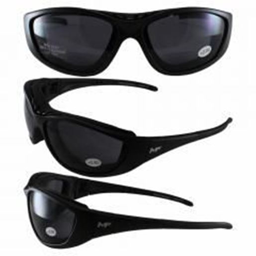 Foto de Patriot Black Frame Smoke 2.0x Lenses Glasses/Goggles