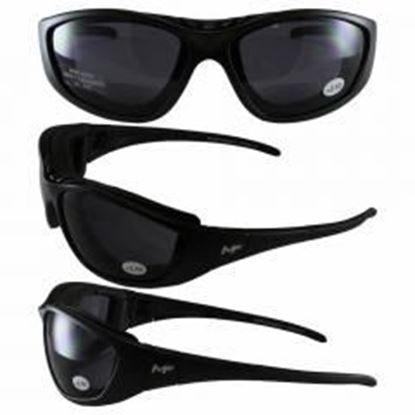 Foto de Patriot Black Frame Smoke 2.5x Lenses Glasses/Goggles