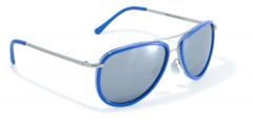 Picture of Blue Rimmed Aviator Style Sunglasses by Swag