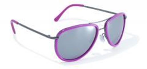 Picture of Pink Rimmed Aviator Style Sunglasses by Swag