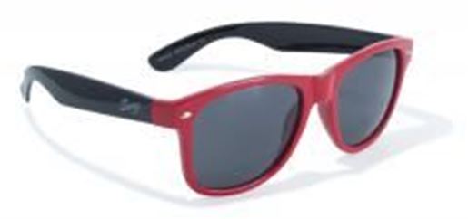 Foto de Classic Wayfarer Look with Red and Black Frame by Swag