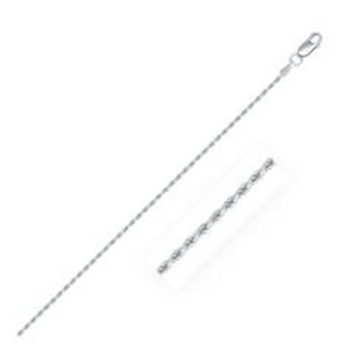 Picture of Sterling Silver 1.4mm Diamond Cut Rope Style Chain: 16 inches