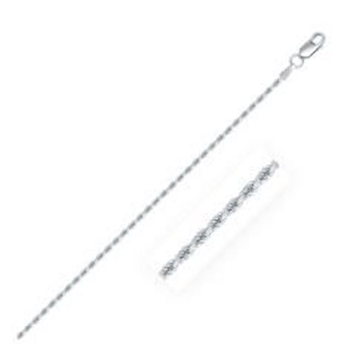 Picture of Sterling Silver 1.8mm Diamond Cut Rope Style Chain: 20 inches