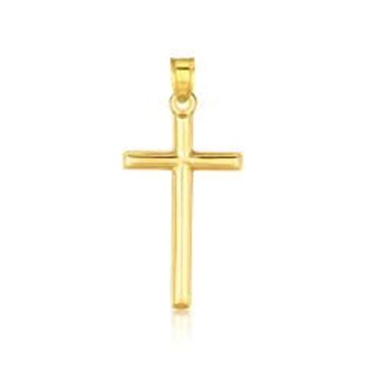 Picture of 14k Yellow Gold High Polish Cross Pendant