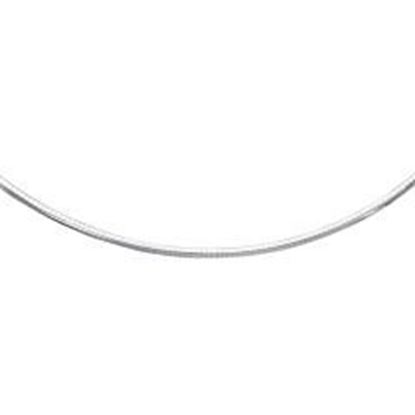 Picture of Sterling Silver Classic Omega Chain Necklace (4.0mm): 16 inches