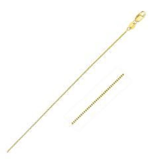 Picture of 14k Yellow Gold Classic Box Chain 0.45mm: 16 inches