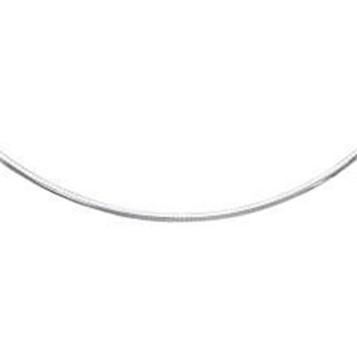 Picture of Sterling Silver Classic Omega Chain Necklace (4.0mm): 18 inches