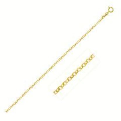 Picture of 14k Yellow Gold Rolo Chain 1.9mm: 16 inches