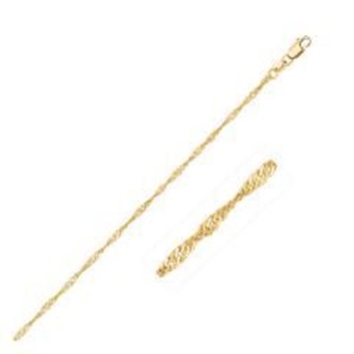 Picture of 14k Yellow Gold Singapore Chain 1.5mm: 16 inches