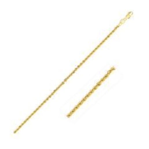 Picture of 2.0mm 14k Yellow Gold Light Rope Chain: 16 inches